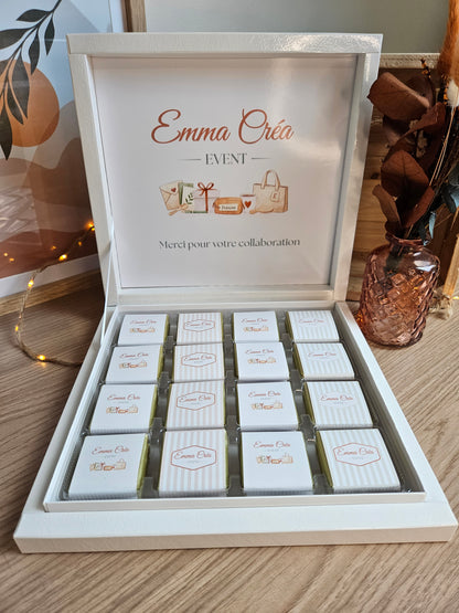 Boite de chocolat au lait personnalisée