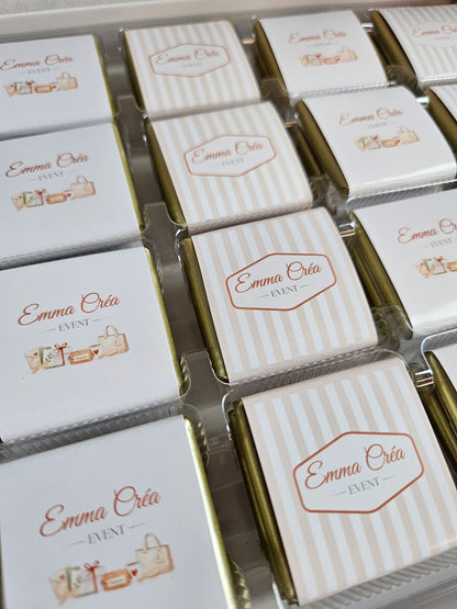 Boite de chocolat au lait personnalisée