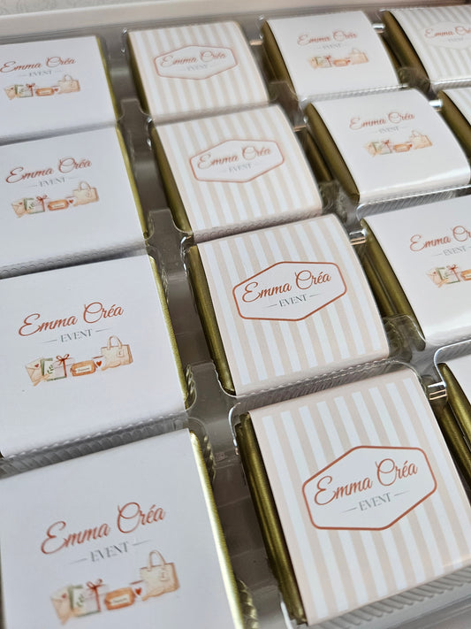 Boite de chocolat au lait personnalisée