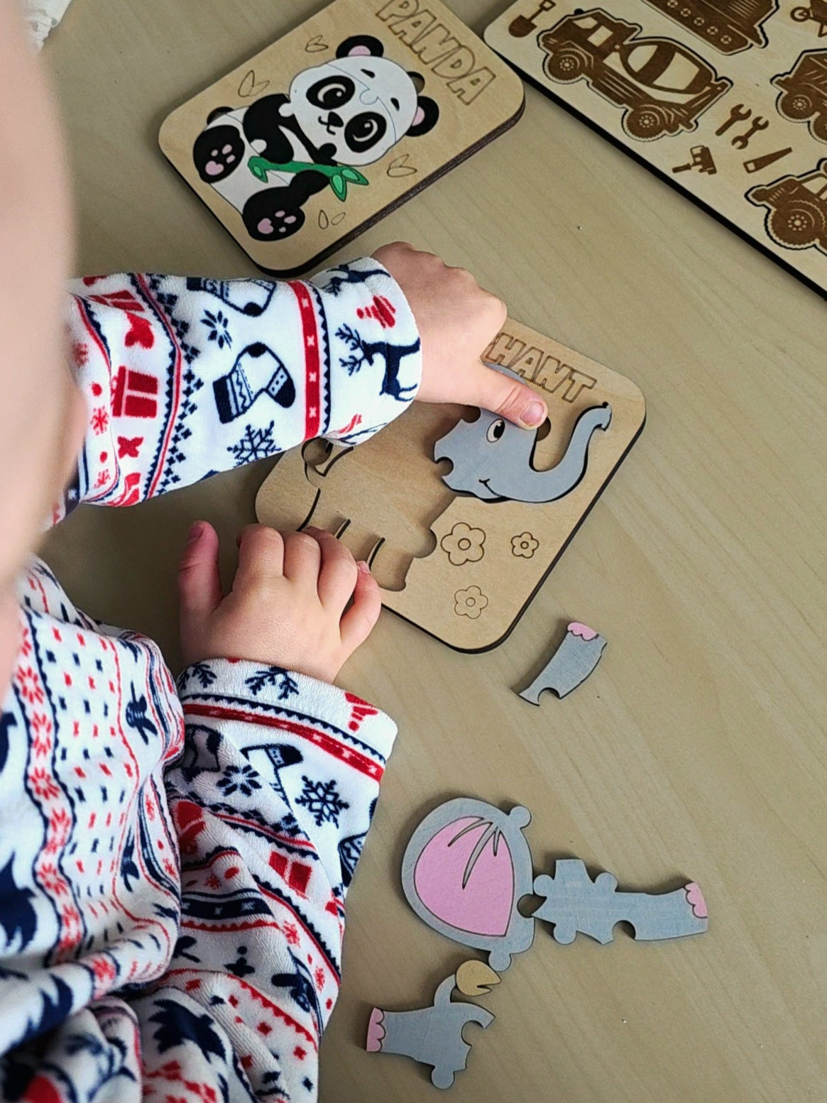 Puzzle animaux en bois – Dès 3 ans