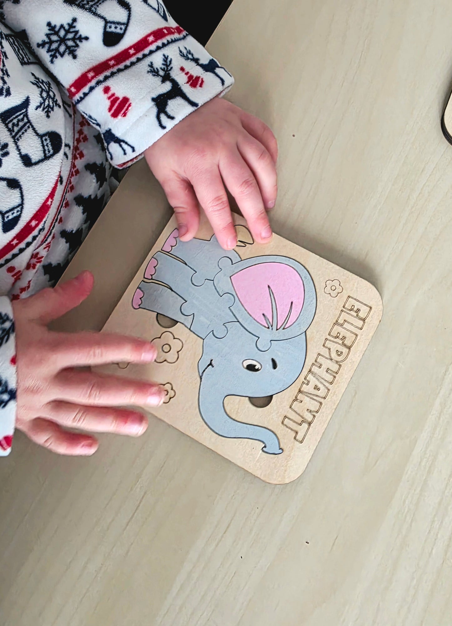 Puzzle animaux en bois – Dès 3 ans