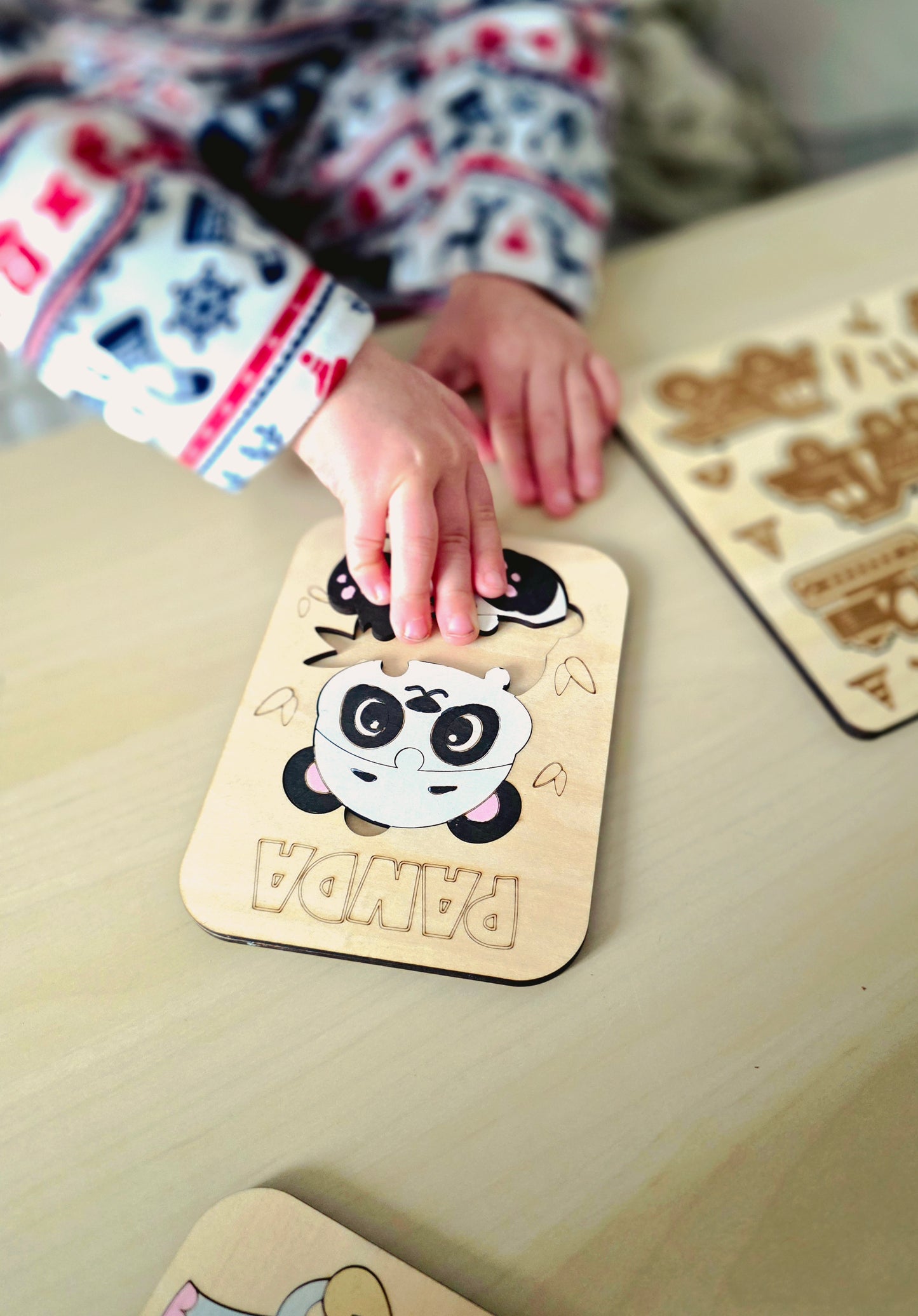 Puzzle animaux en bois – Dès 3 ans