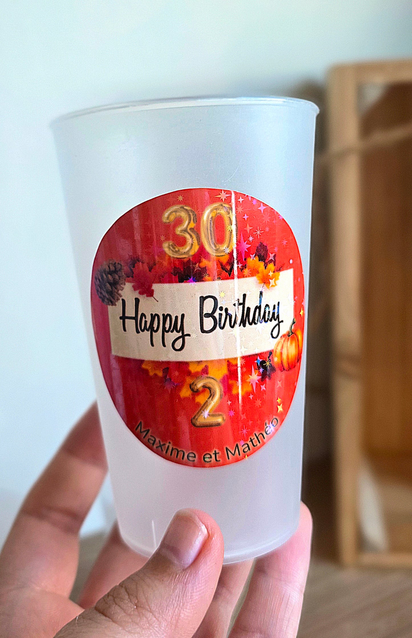 Gobelet Ecocup personnalisé – Mariage, Anniversaire, EVJF, Baptême…